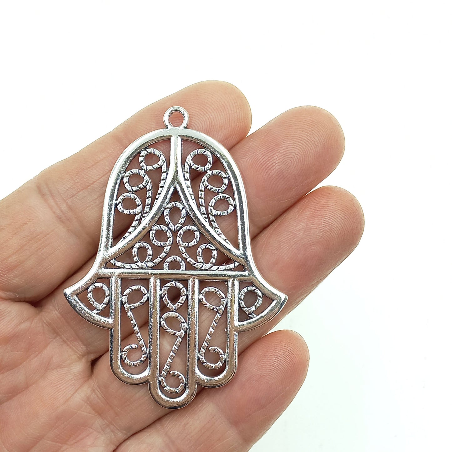 Dije Mano Fatima Grande por Unidad 58mm.