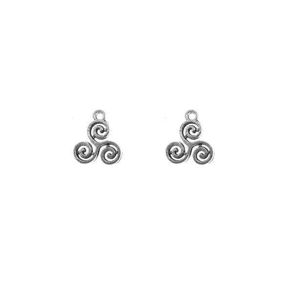 Dije Nudo Celta Espiral Trisquel 16x13mm - Bisuteria