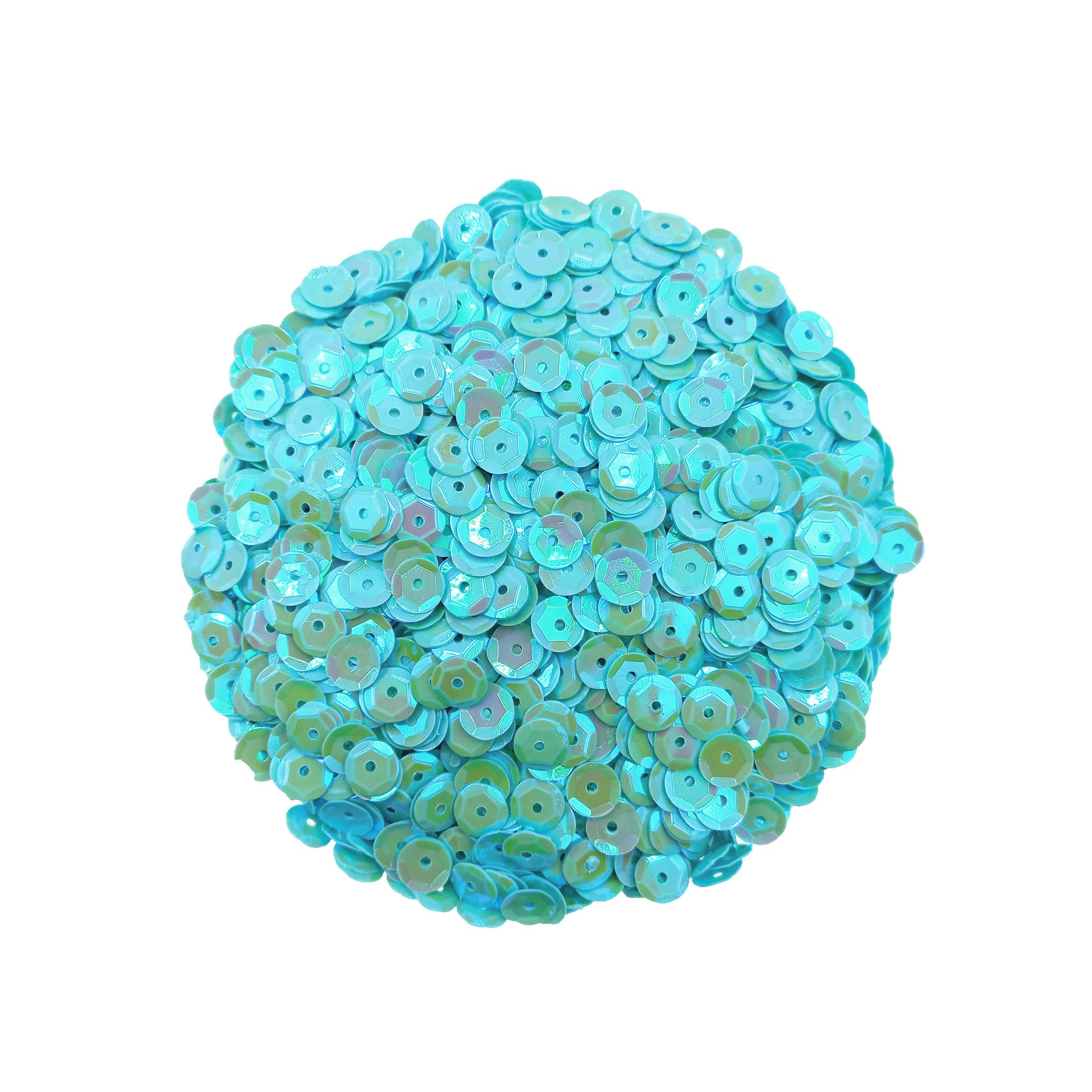 Lentejuela Tornasol 6mm Celeste.