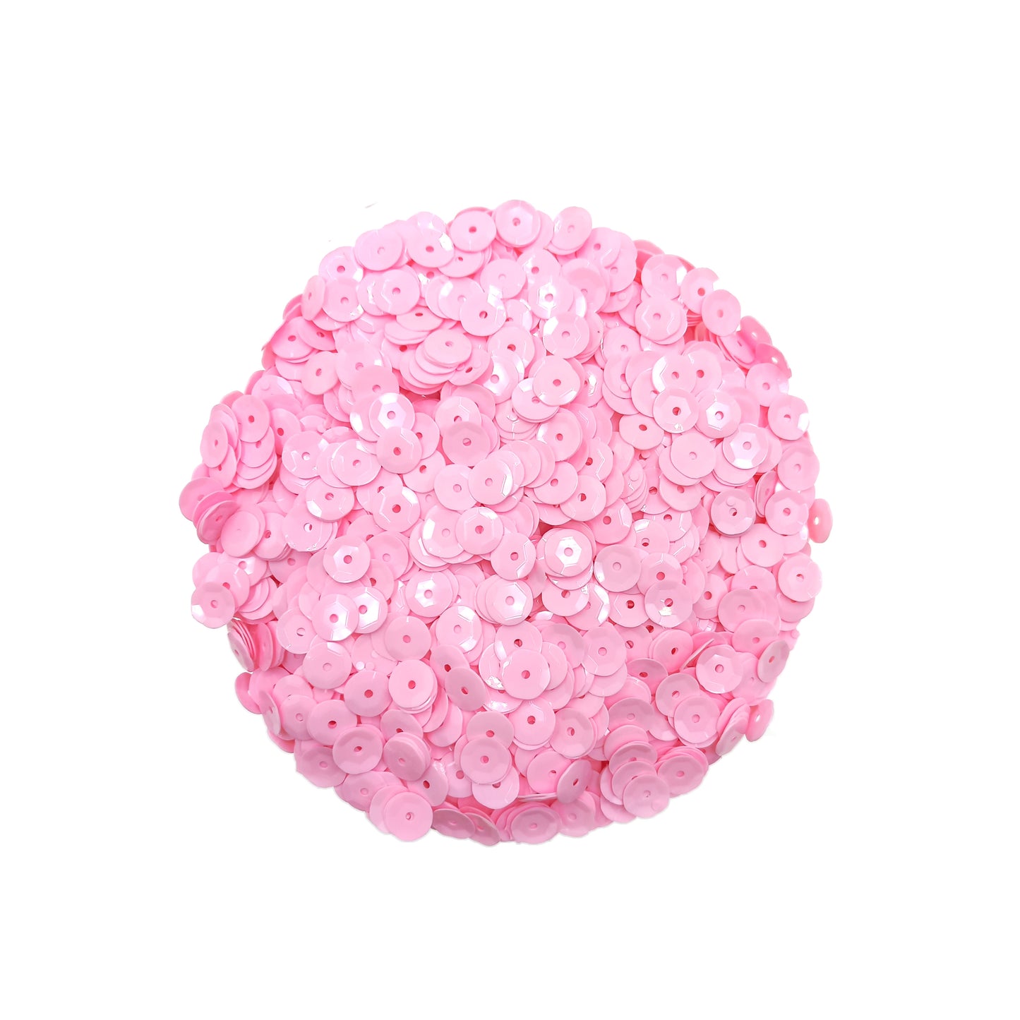 Lentejuela Opaco Rosado 6mm