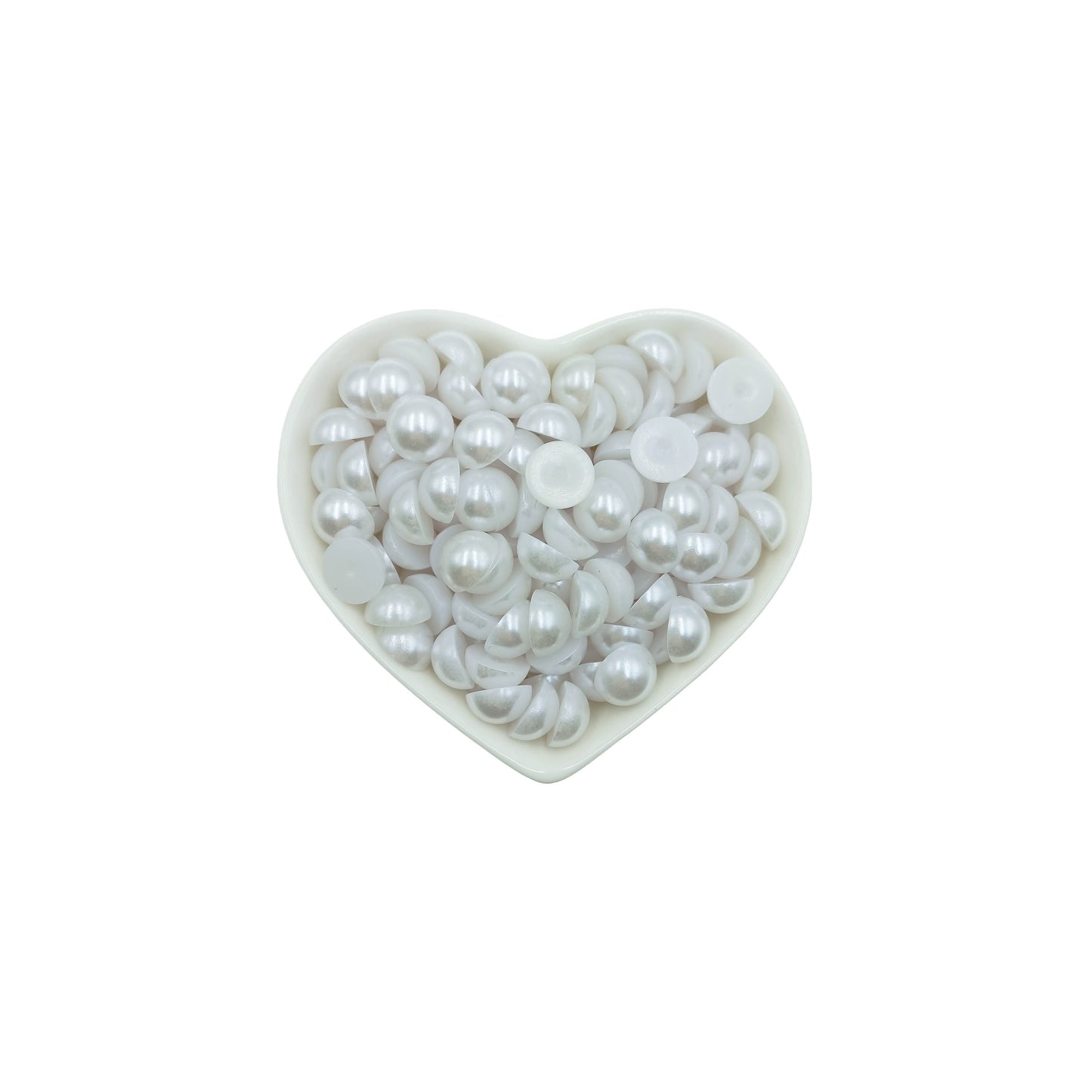 Media Perla para Pegar 10mm Blanco.