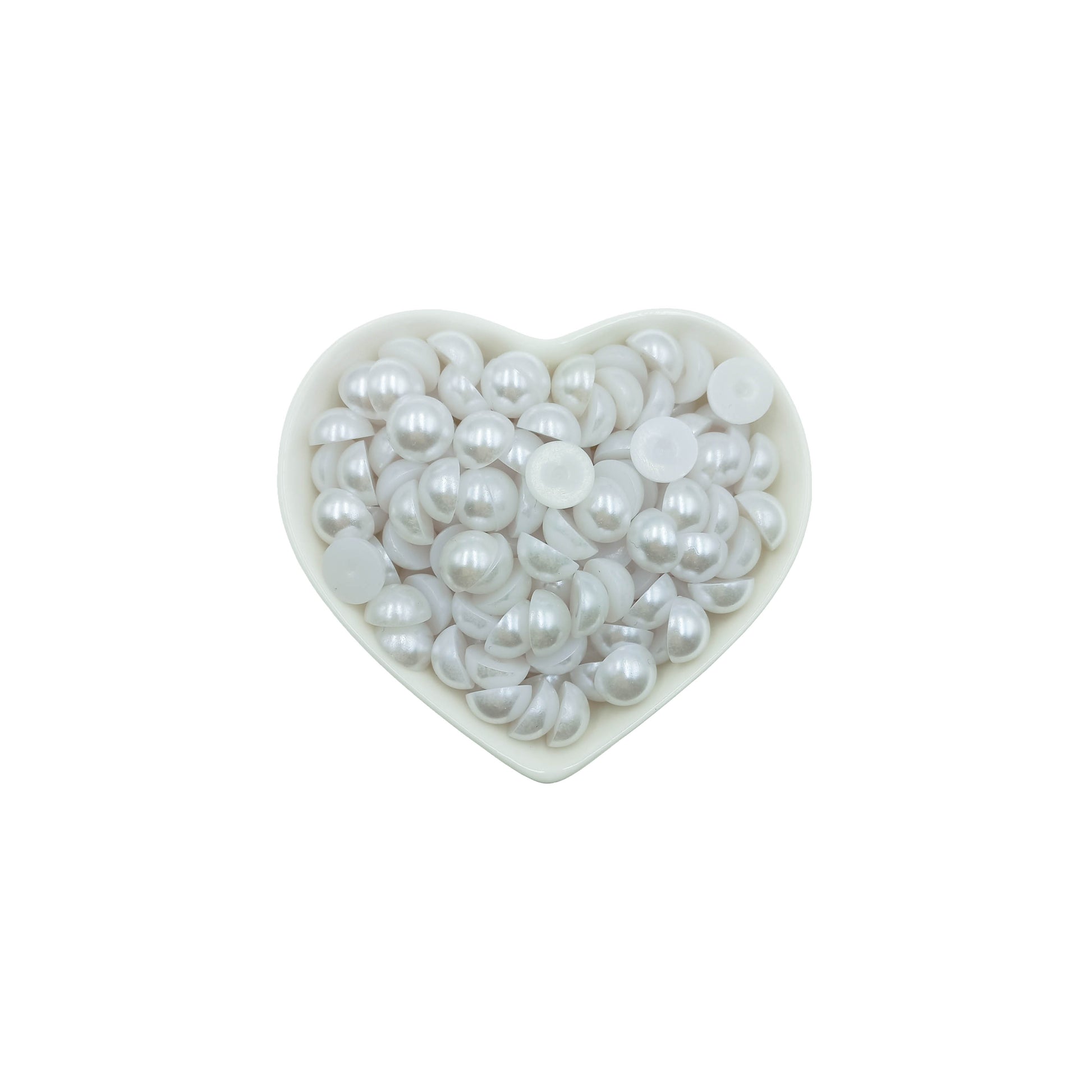 Media Perla para Pegar 10mm Blanco.