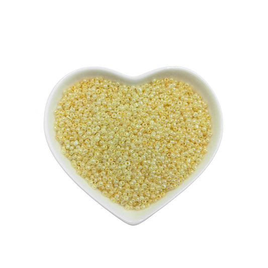 mostacillas amarillo perlado