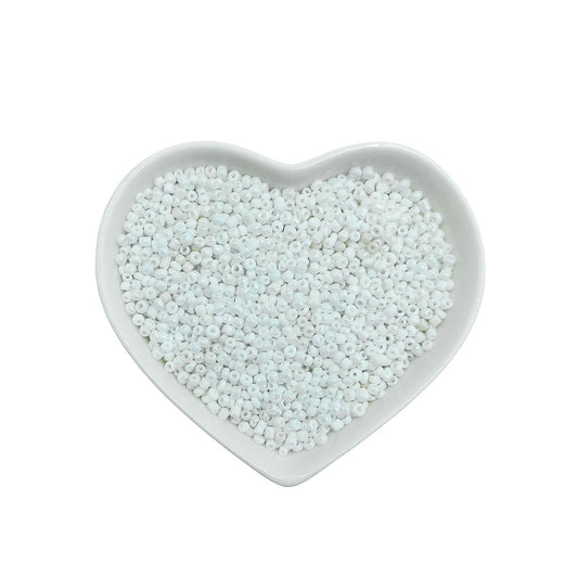 Mostacillas Blanco Tornasol Opaco