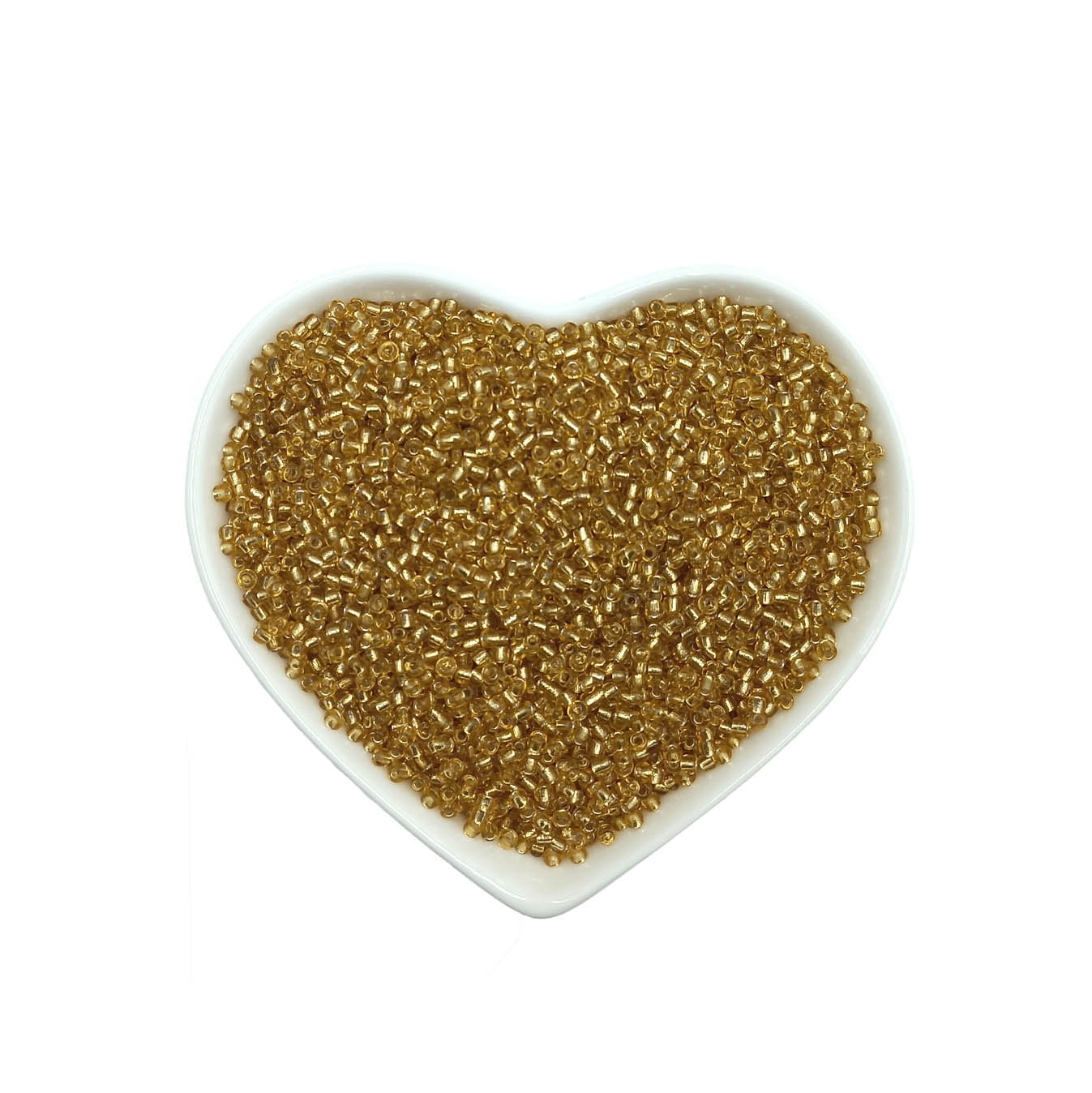 mostacilla dorado beige transparente