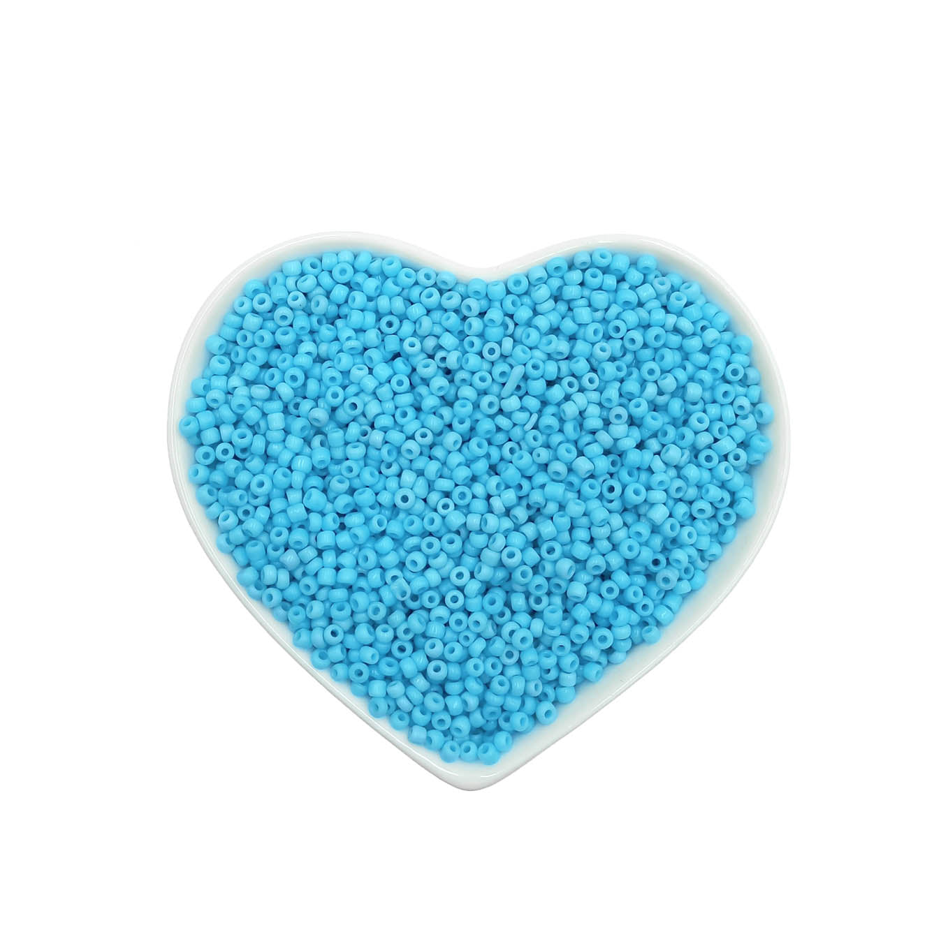 mostacillas celeste opaco