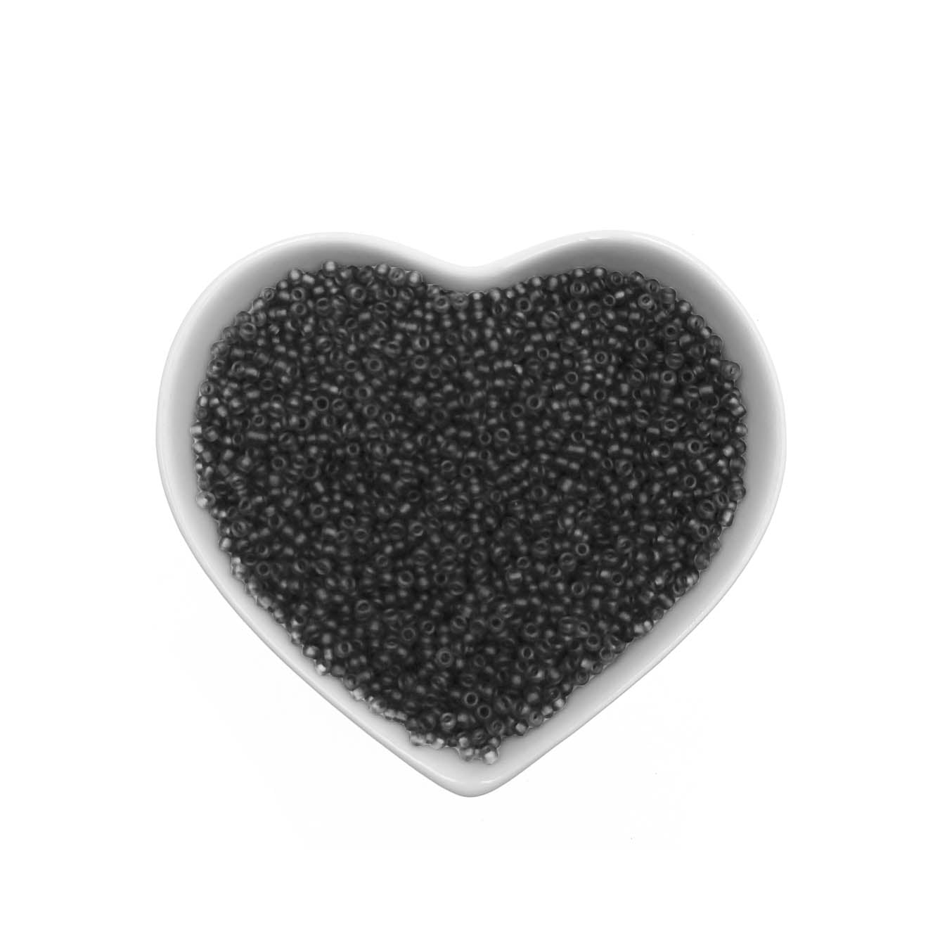 mostacillas gris mate