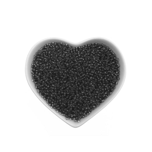 mostacillas gris mate