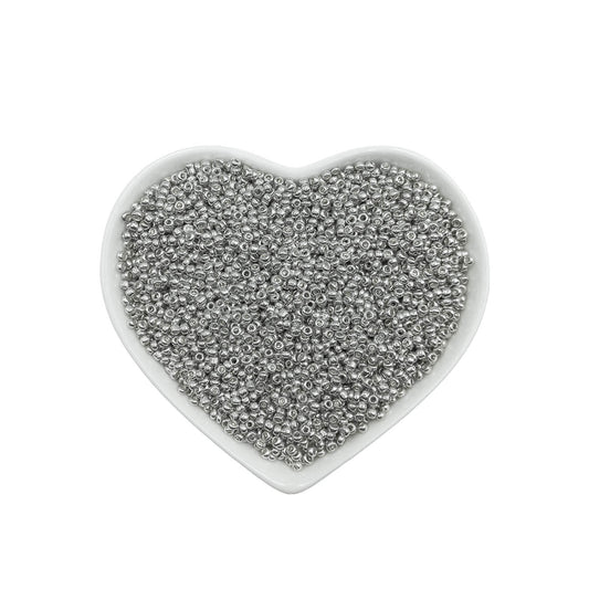 Mostacillas Plateado