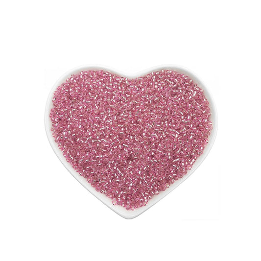 mostacilla rosado glass