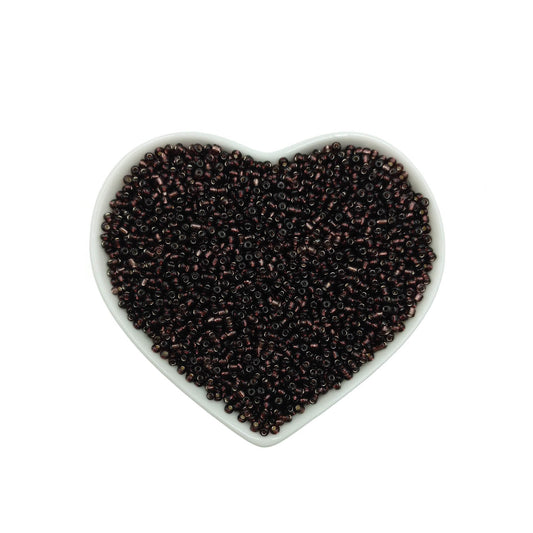 Mostacillas Uva Oscuro Semi Transparente