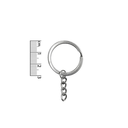 Argolla de Llavero 30mm Calidad (A) Color Niquelado - Bisuteria