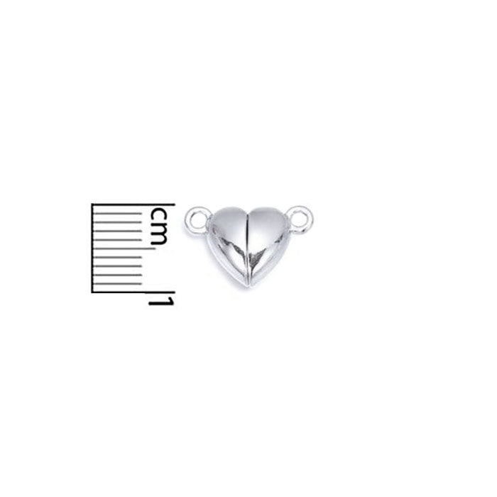 Mosqueton Broche Iman 1,2cm Corazon por Unidad - Bisuteria