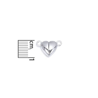 Mosqueton Broche Iman 1,2cm Corazon por Unidad - Bisuteria