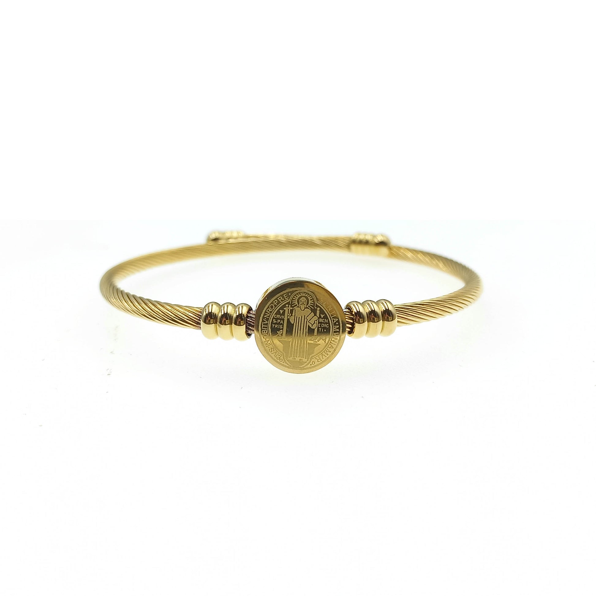 Pulsera San Benito Dorado.