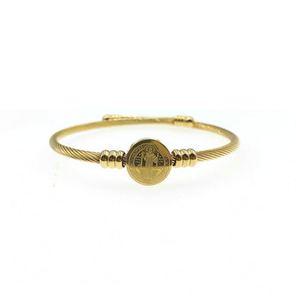 Pulsera San Benito Dorado.
