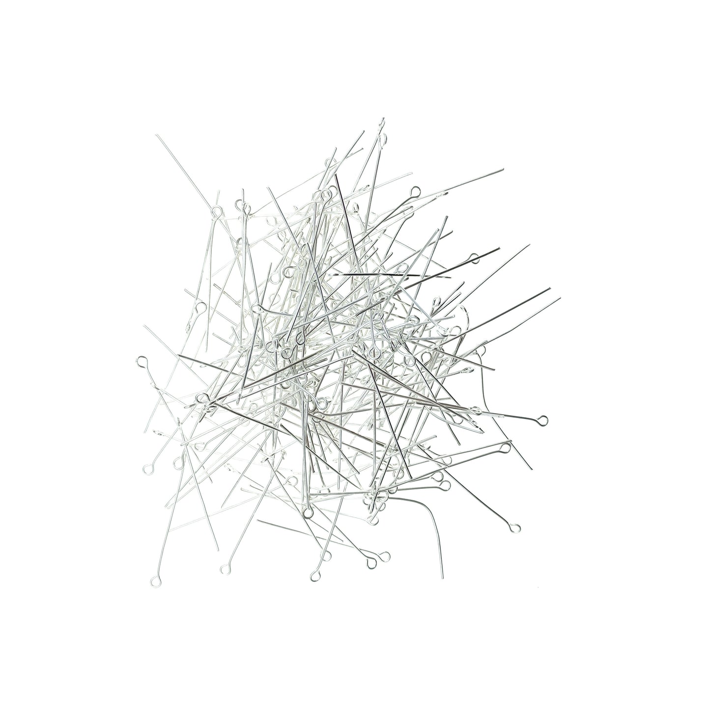 Vastago con Argolla Plateado 38mm