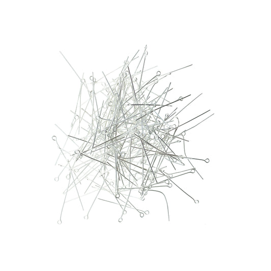 Vastago con Argolla Plateado 38mm